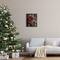 Stupell Industries Hanging Red Ornaments Christmas Tree Framed Floater Canvas Wall Art
